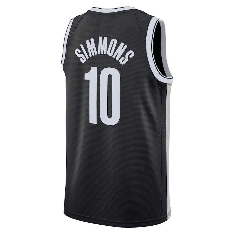 Custom #10 Black 2021 BKN Basketball Shirt Top