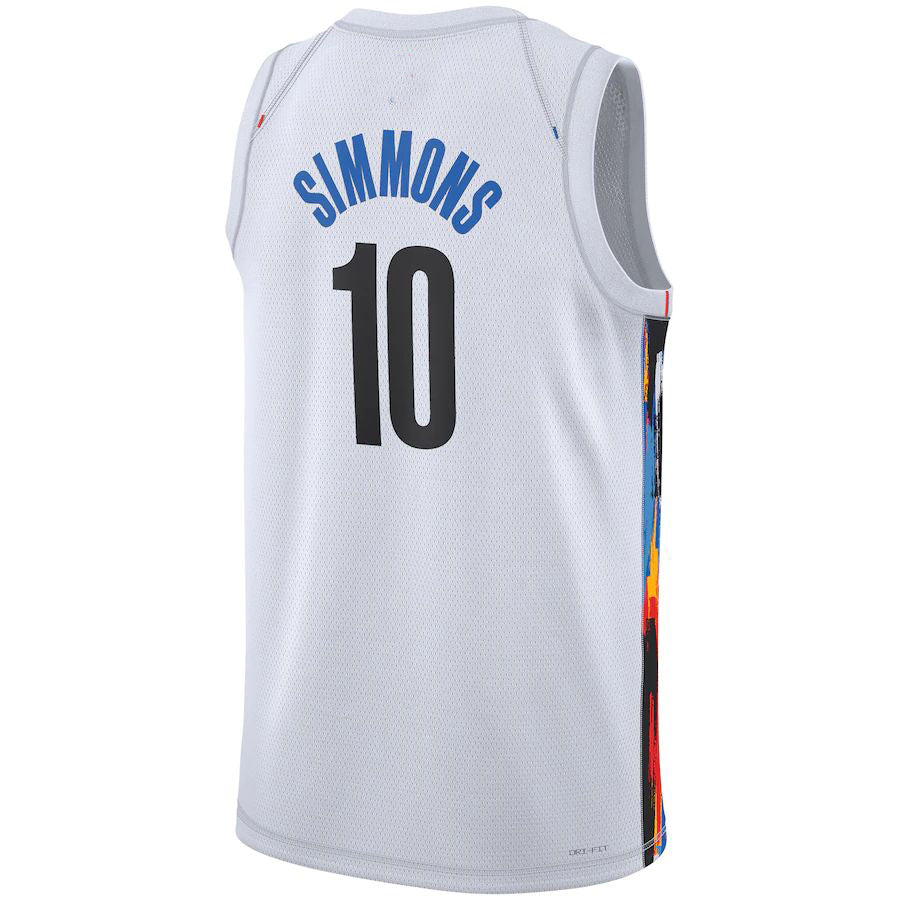 Custom #10 White 2022 BKN Basketball Shirt Top