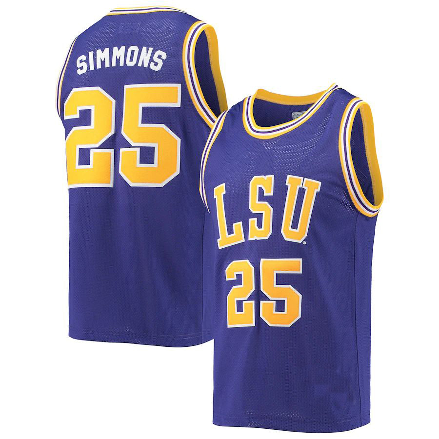 Custom #25 Purple Retro Basketball Shirt Top