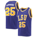Custom #25 Purple Retro Basketball Shirt Top