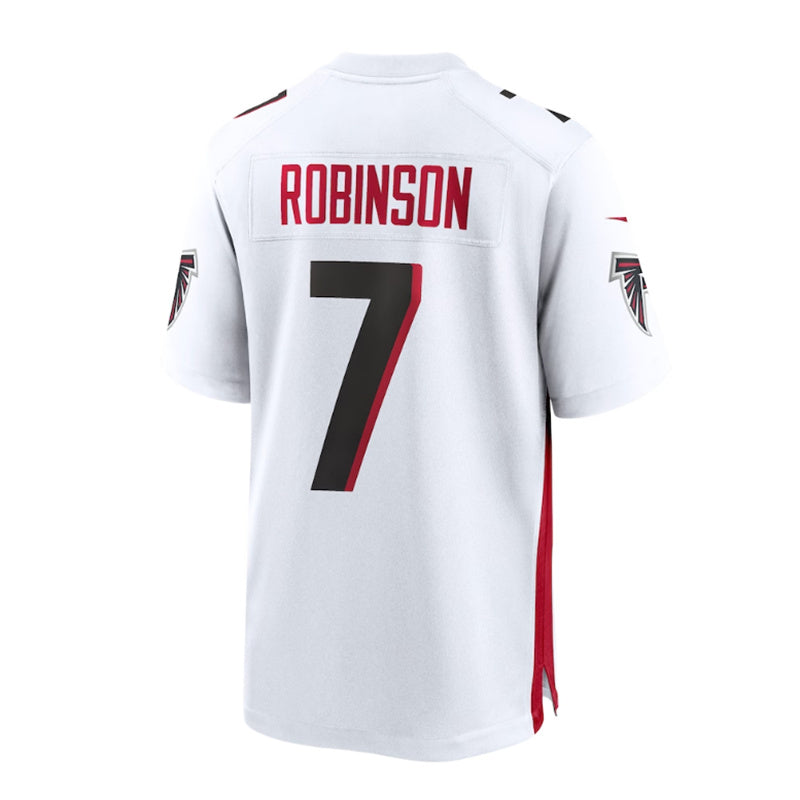 Custom #7 White ATL Football Shirt Top