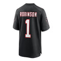 Custom #1 Black 2023 Throwback ATL Football Shirt Top