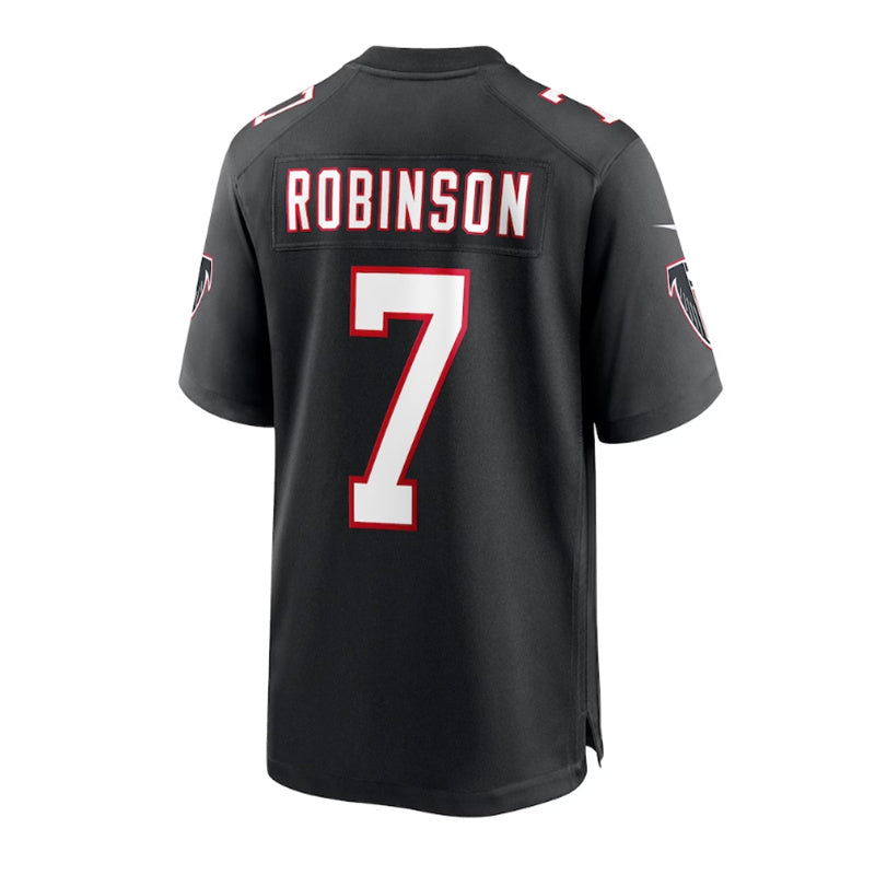 Custom #7 Black 2023 Throwback ATL Football Shirt Top