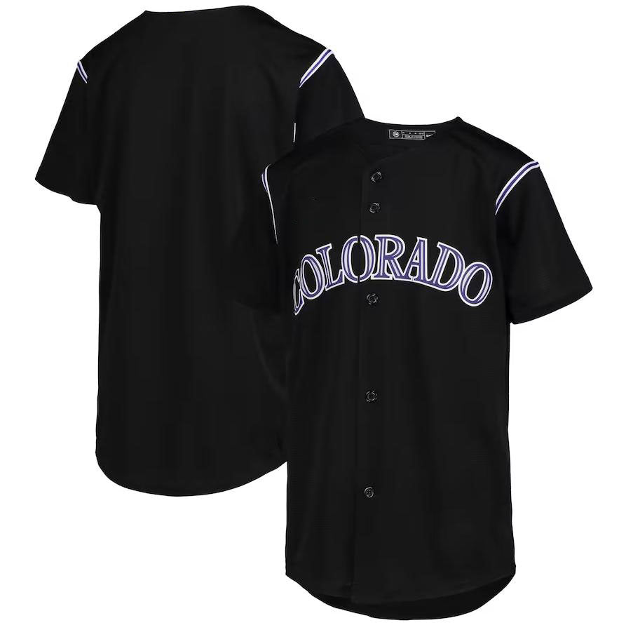 Custom Black COL Baseball Shirt Top