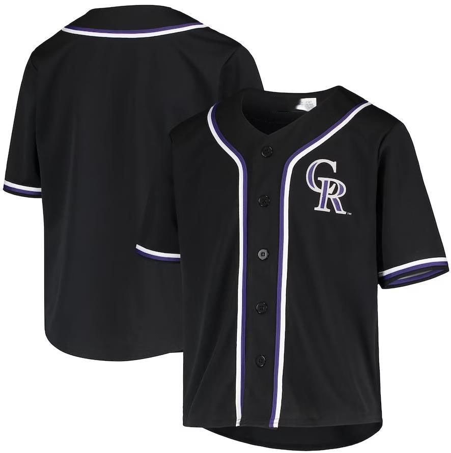 Custom Black COL Baseball Shirt Top