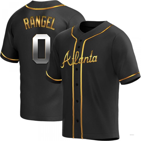 Custom #0 Black ATL Baseball Shirt Top