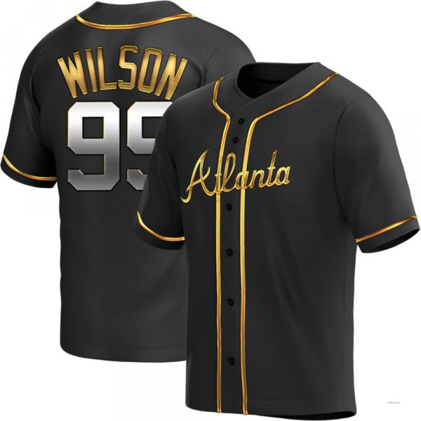 Custom #99 Black ATL Baseball Shirt Top