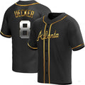 Custom #8 Black ATL Baseball Shirt Top