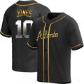 Custom #10 Black ATL Baseball Shirt Top