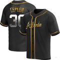 Custom #30 Black ATL Baseball Shirt Top