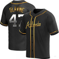 Custom #47 Black ATL Baseball Shirt Top