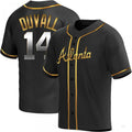 Custom #14 Black ATL Baseball Shirt Top