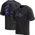 Custom #25 Black ATL Baseball Shirt Top