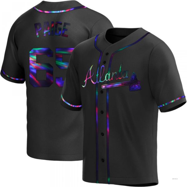 Custom #65 Black ATL Baseball Shirt Top