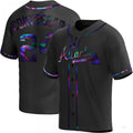Custom #24 Black ATL Baseball Shirt Top