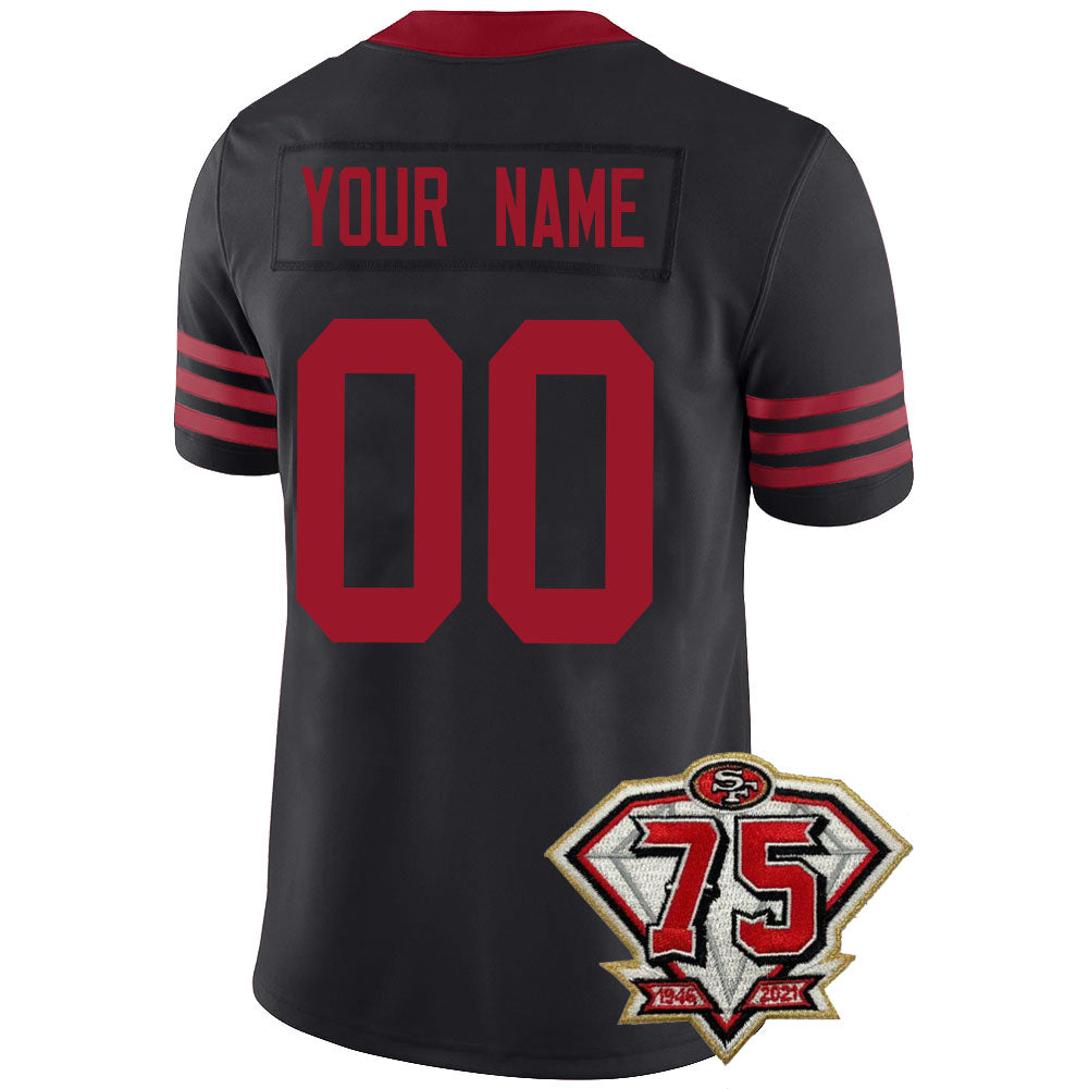 Custom Black SF Football Shirt Top