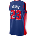 Custom #23 Blue DET Basketball Shirt Top