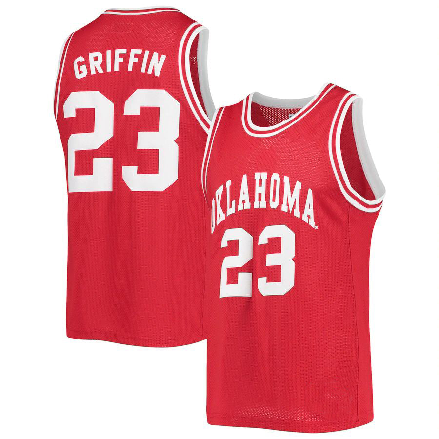 Custom #23 Crimson Retro Basketball Shirt Top