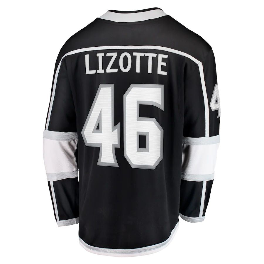 Custom #46 Black LAK Hockey Shirt Top