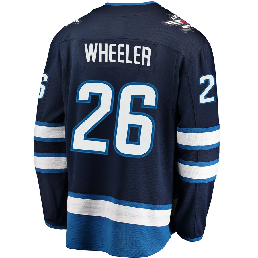 Custom #26 Navy Hockey Shirt Top