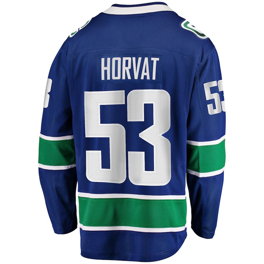 Custom #53 Blue VAN Hockey Shirt Top