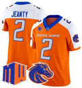 Custom #2 Orange DEN Football Shirt Top