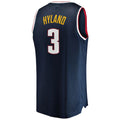 Custom #3 Navy 2021 DEN Basketball Shirt Top