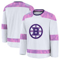 Custom White 2024 BOS Hockey Shirt Top