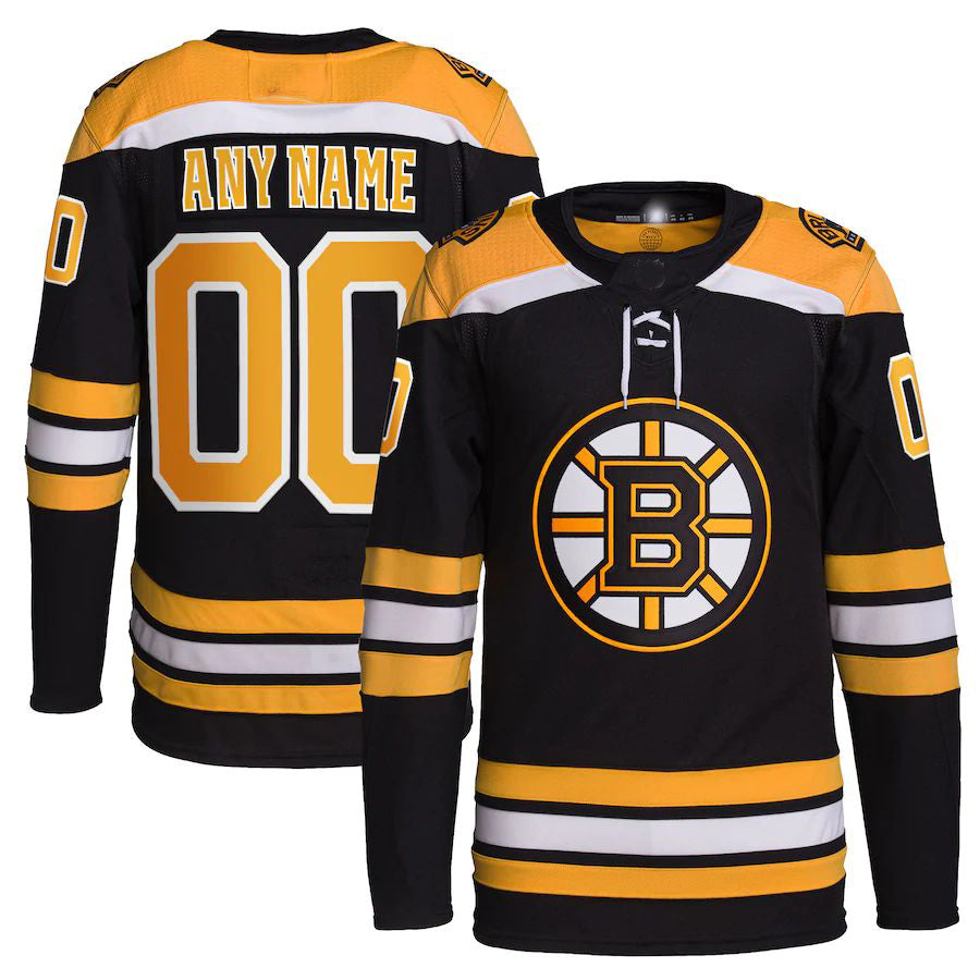 Custom Black BOS Hockey Shirt Top