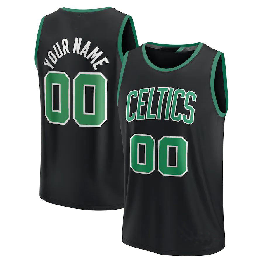 Custom Black BOS Basketball Shirt Top