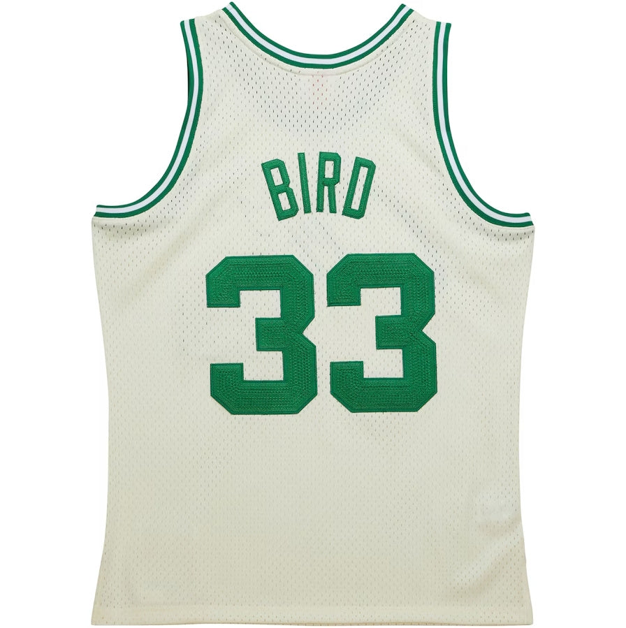 Custom #33 Cream BOS Basketball Shirt Top
