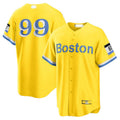 Custom #99 Red City Connect BOS Baseball Shirt Top