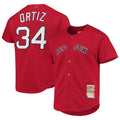 Custom #34 Red BOS Baseball Shirt Top