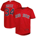 Custom #34 Red 2022 Hall Of Fame BOS Baseball Shirt Top