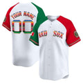 Custom Red BOS Baseball Shirt Top