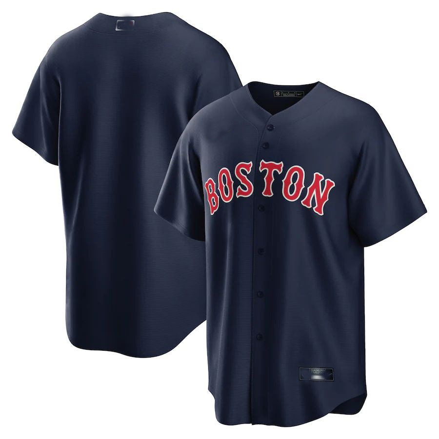 Custom Red BOS Baseball Shirt Top
