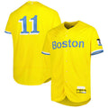 Custom #11 Red City Connect BOS Baseball Shirt Top