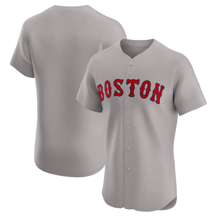 Custom Red BOS Baseball Shirt Top