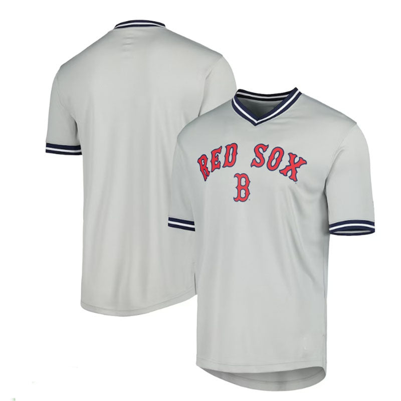 Custom Red BOS Baseball Shirt Top