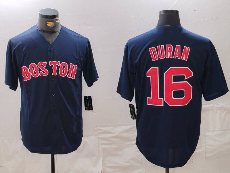 Custom #16 Red BOS Baseball Shirt Top