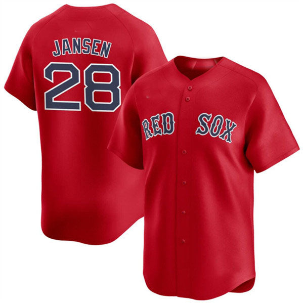 Custom #28 Red 2024 BOS Baseball Shirt Top