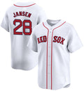 Custom #28 White 2024 BOS Baseball Shirt Top