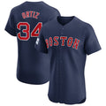 Custom #34 Red BOS Baseball Shirt Top