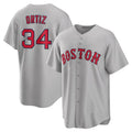 Custom #34 Red BOS Baseball Shirt Top