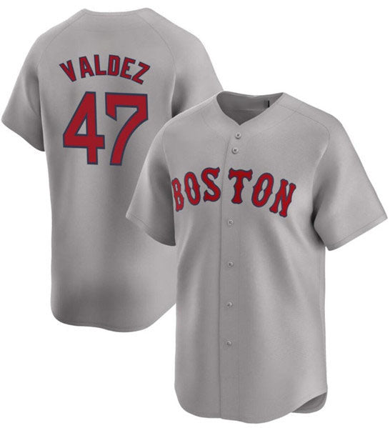 Custom #47 Red BOS Baseball Shirt Top