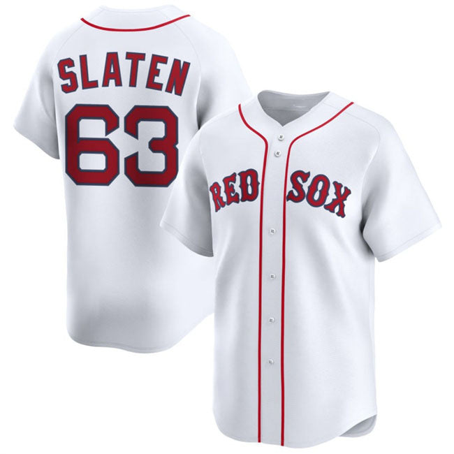 Custom #63 White 2025 BOS Baseball Shirt Top