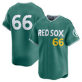 Custom #66 Red 2025 City Connect BOS Baseball Shirt Top
