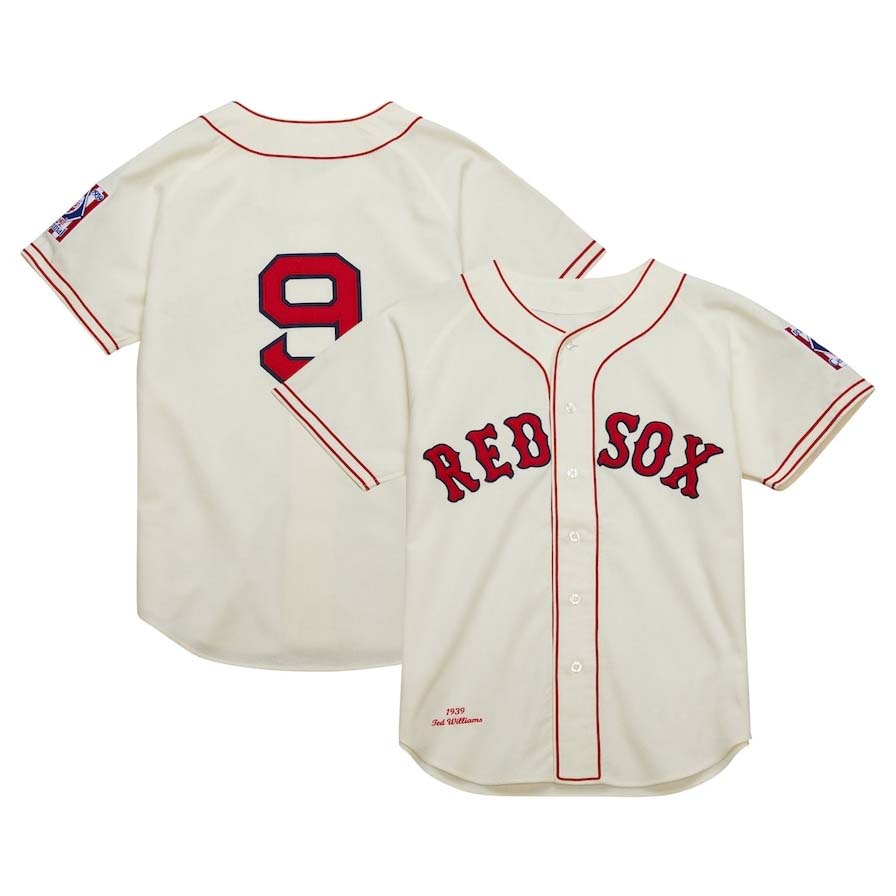 Custom #9 Red 1939 BOS Baseball Shirt Top