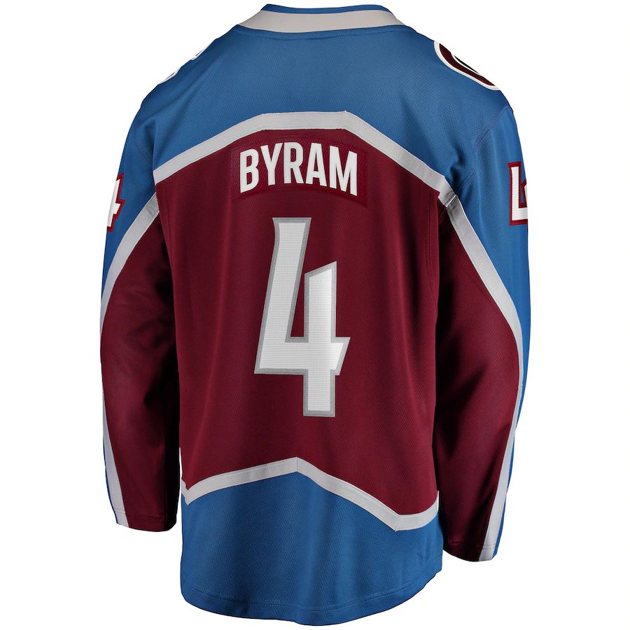 Custom #4 Burgundy COL Hockey Shirt Top