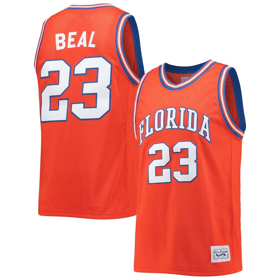 Custom #23 Orange Retro Basketball Shirt Top